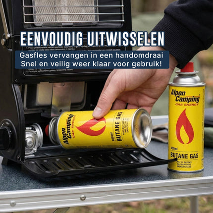 Alpen Camping Alpen Camping Butaangasfles 400ml Gaspatroon Gasbus – Betrouwbaar kookgas voor onderweg en noodpakket Fortrade 3