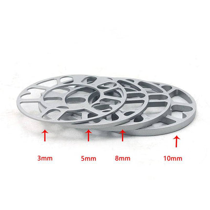 VCTparts Aluminium Spoorverbreders 10mm Wiel Spacers Plaat (4 stuks) Multisteek 4X100 4X114.3 5X100 5X108 5X114.3 5X120 NORGOS 7