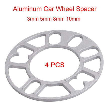 VCTparts Aluminium Spoorverbreders 3mm Wiel Spacers Plaat (4 stuks) Multisteek 4X100 4X114.3 5X100 5X108 5X114.3 5X120 NORGOS 5