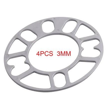 VCTparts Aluminium Spoorverbreders 3mm Wiel Spacers Plaat (4 stuks) Multisteek 4X100 4X114.3 5X100 5X108 5X114.3 5X120 NORGOS 10
