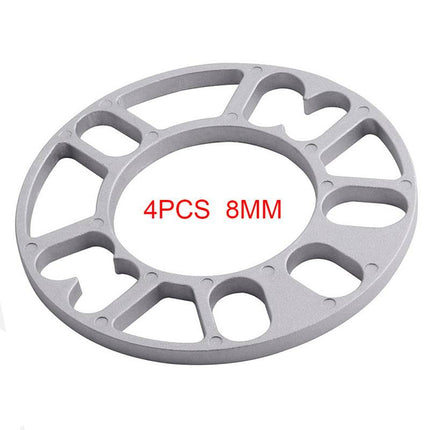VCTparts Aluminium Spoorverbreders 8mm Wiel Spacers Plaat (4 stuks) Multisteek 4X100 4X114.3 5X100 5X108 5X114.3 5X120 NORGOS 2