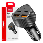 AMiO AMiO Auto Lader 50W 2x USB - A en 2x USB - C - Snellader voor Auto en Truck Multi Poort Oplader voor Smartphones en Tablets AMiO 1