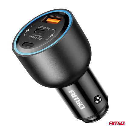 AMiO AMiO Auto Lader 95W USB - C en USB - A 12 - 24V - Snellader met Power Delivery en Quick Charge voor Auto en Truck AMiO 3