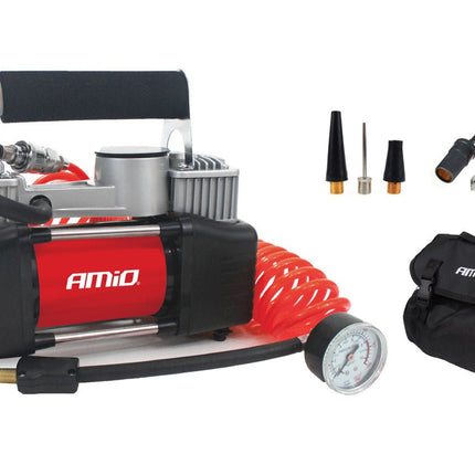 AMiO AMiO Autocompressor 2-cilinder 12V Acomp-04 - Krachtige Bandenpomp voor Auto AMiO 1