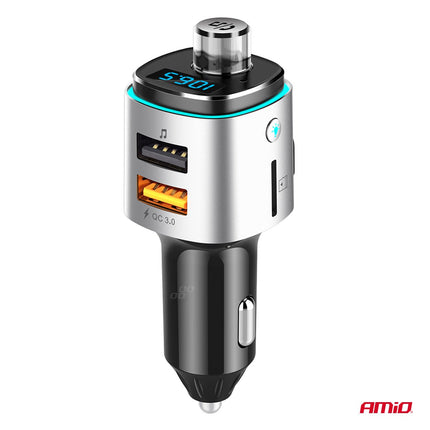 AMiO AMiO Bluetooth FM Transmitter Auto – 2× USB - A MicroSD Handsfree Muziek 87,5–108 MHz AMiO 3