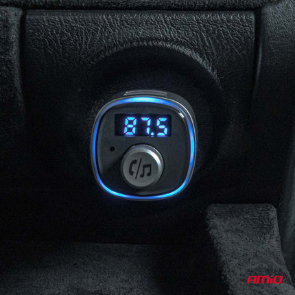 AMiO AMiO Bluetooth FM Transmitter Auto – 2× USB - A MicroSD Handsfree Muziek 87,5–108 MHz AMiO 6