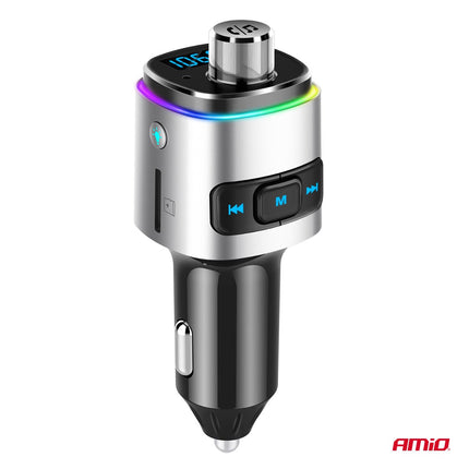 AMiO AMiO Bluetooth FM Transmitter Auto – 2× USB - A MicroSD Handsfree Muziek 87,5–108 MHz AMiO 2