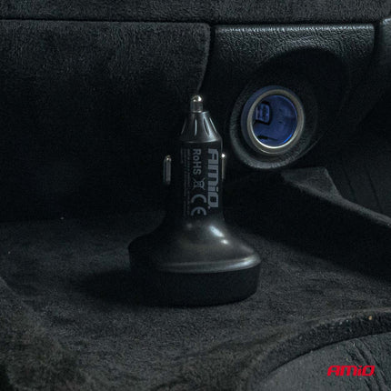 AMiO AMiO Car FM Transmitter – 2×USB - A – 12V/24V – Bluetooth – Handsfree Bellen en Muziek Afspelen AMiO 4