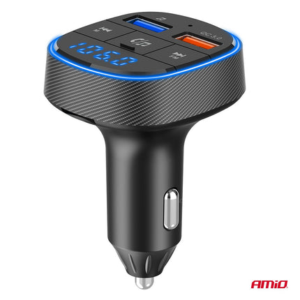AMiO AMiO Car FM Transmitter – 2×USB - A – 12V/24V – Bluetooth – Handsfree Bellen en Muziek Afspelen AMiO 8