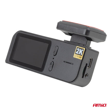 AMiO AMiO Dashcam Voor en Achter 2K + 1K WLAN – Dual Camera 2560x1440 1080P WiFi – 512GB Ondersteuning – Parking Mode G Sensor Nachtmodus AMiO 3