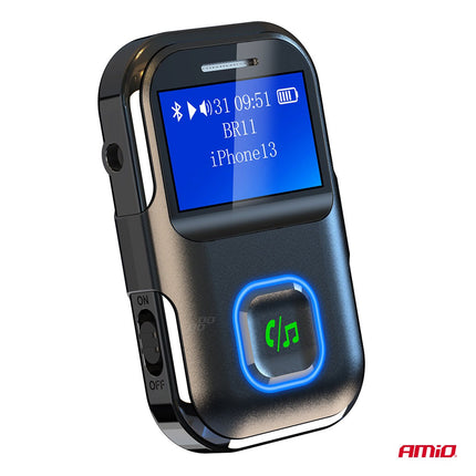 AMiO AMiO Draadloze Mini LCD Audio Bluetooth Receiver TX/RX Ontvanger – 3.5mm AUX Jack Muziekstreaming Handsfree AMiO 6