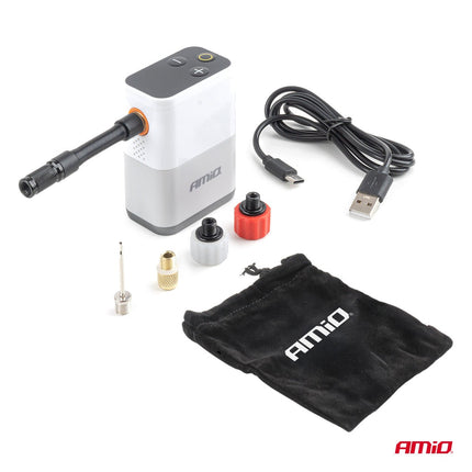 AMiO AMiO Draagbare Digitale Fietscompressor 40W USB-C Oplaadbaar - Mini Compressor Fietsband Oppompen tot 150 PSI AMiO 5