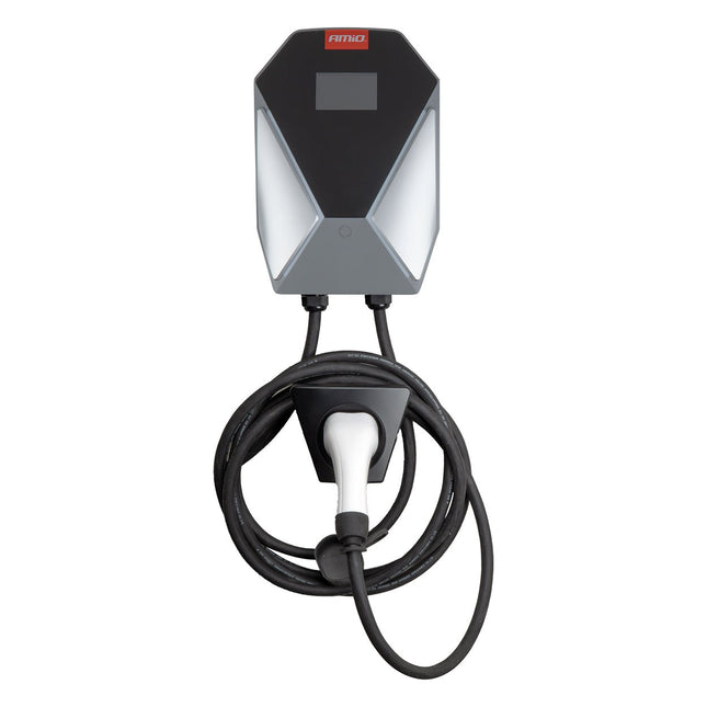 AMiO AMiO EV Lader 22kW 3 Fase 400V 32A Wallbox Super Snellader Elektrische Auto – LCD Display IP66 Laadstation 5 Meter Kabel – Professioneel en Zakelijk Gebruik AMiO 1