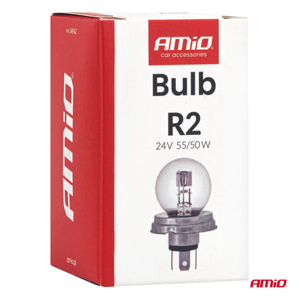 AMiO AMiO Halogeenlamp R2 24V 55/50W P45T – Voor Vrachtwagens, Bussen en Werkmachines AMiO 6