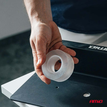 AMiO AMiO Herbruikbare Dubbelzijdige Nano Montagetape - Transparant 30mm x 3m x 1mm AMiO 4