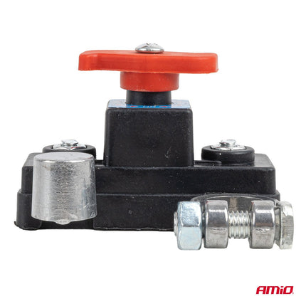 AMiO AMiO Hoofd Stroomschakelaar 12V - 24V 250A – Battery Disconnect Switch Accu Schakelaar Onderbreker Anti Diefstal Universeel Auto Camper Vrachtwagen AMiO 3