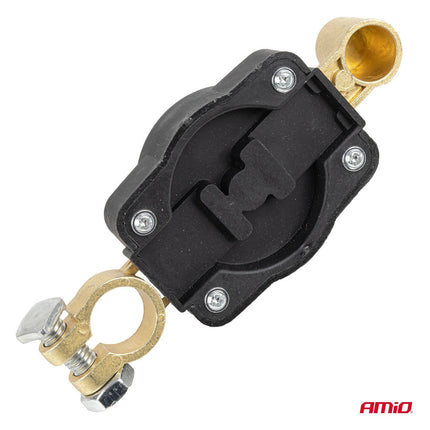 AMiO AMiO Hoofd Stroomschakelaar 12V - 48V 275A – Battery Disconnect Switch Top Post – Auto Accu Hoofdschakelaar Anti Diefstal en Stroomonderbreker AMiO 4