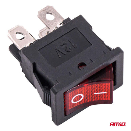 AMiO AMiO Inbouw Lever Switch 20A 12V 24V - Professionele Auto Schakelaar met Rode LED Indicatie voor 12V en 24V Voertuigen AMiO 3