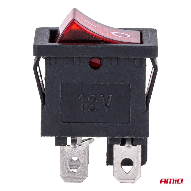 AMiO AMiO Inbouw Lever Switch 20A 12V 24V - Professionele Auto Schakelaar met Rode LED Indicatie voor 12V en 24V Voertuigen AMiO 2