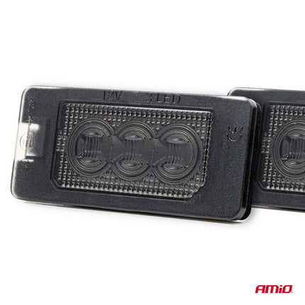 AMiO AMiO LED Kentekenverlichting CLP02 HP SMOKED voor BMW – High Power LED – Canbus Foutvrij – Plug en Play Set van 2 Nummerplaatverlichting AMiO 4