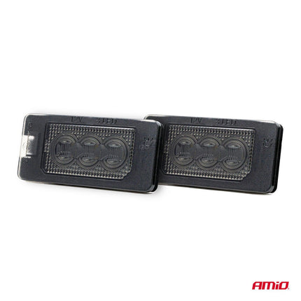 AMiO AMiO LED Kentekenverlichting CLP02 HP SMOKED voor BMW – High Power LED – Canbus Foutvrij – Plug en Play Set van 2 Nummerplaatverlichting AMiO 3
