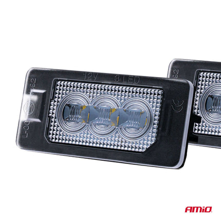 AMiO AMiO LED Kentekenverlichting CLP03 HP VAG – High Power LED – Canbus Foutvrij – Plug en Play Set van 2 Nummerplaatverlichting Lampen Seat Skoda Audi Volkswagen VW AMiO 4