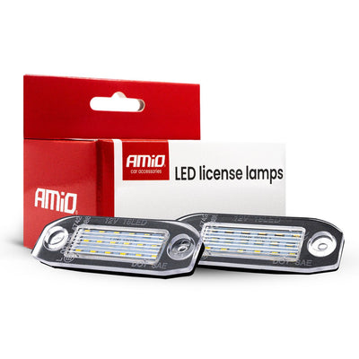 AMiO LED Kentekenverlichting CLP04 VOLVO C70 S40 S60 S80 V50 V60 V70 XC60 XC70 XC90 – Canbus Foutvrij – Plug en Play LED Set van 2 Nummerplaatverlichting Lampen