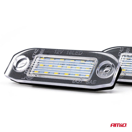 AMiO AMiO LED Kentekenverlichting CLP04 VOLVO C70 S40 S60 S80 V50 V60 V70 XC60 XC70 XC90 – Canbus Foutvrij – Plug en Play LED Set van 2 Nummerplaatverlichting Lampen AMiO 3