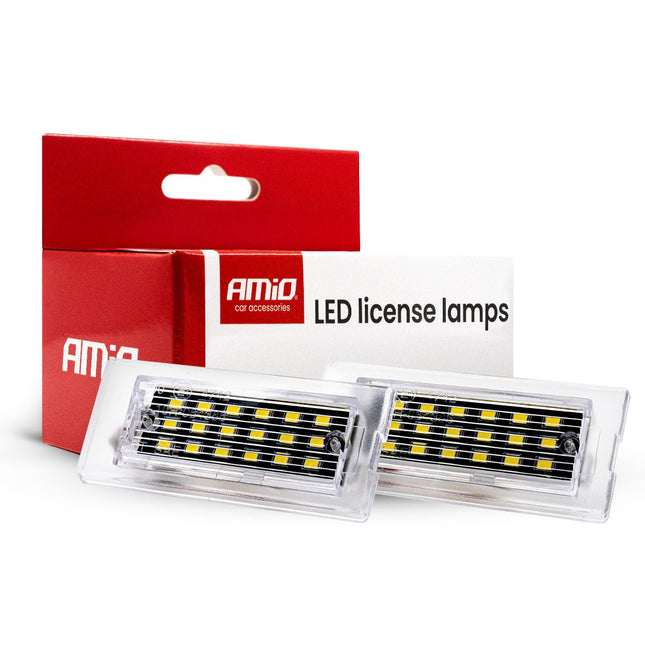 AMiO AMiO LED Kentekenverlichting CLP07 BMW X5 X3 – Canbus Foutvrij – Plug en Play LED Set van 2 Nummerplaatverlichting Lampen AMiO 1