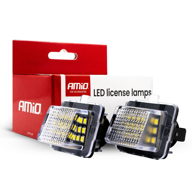 AMiO AMiO LED Kentekenverlichting CLP08 voor Mercedes-Benz E/C/CL/S-Class – Canbus Foutvrij – Plug en Play Set van 2 Nummerplaatverlichting Lampen AMiO 1