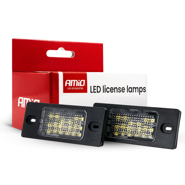 AMiO AMiO LED Kentekenverlichting CLP11 PORSCHE en VAG – Set van 2 - Nummerplaatverlichting Lampen voor VW, Skoda en Porsche AMiO 1