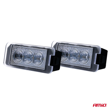 AMiO AMiO LED Kentekenverlichting CLP12 HP MAN, SEAT en VW – Set van 2 - High Power LED - Nummerplaatverlichting Lampen voor VAG, Porsche en Audi AMiO 3