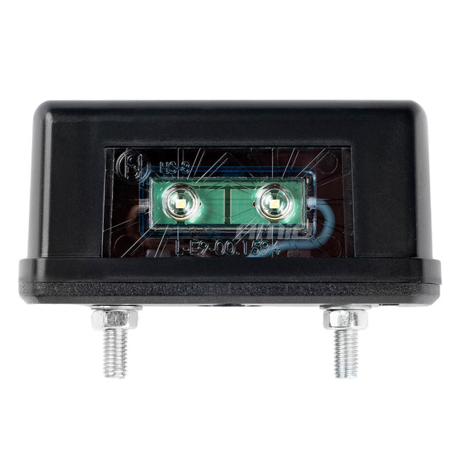 AMiO AMiO LED Kentekenverlichting Universeel Opbouw met Boutaansluiting – Nummerplaatlamp Auto Bus Motor 1 stuk AMiO 1