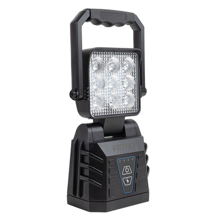 AMiO AMiO LED Werklamp en Waarschuwingslamp 15W Accu - Draagbare Werkverlichting met Waarschuwingsfunctie voor Werkplaats en Bouw AMiO 1