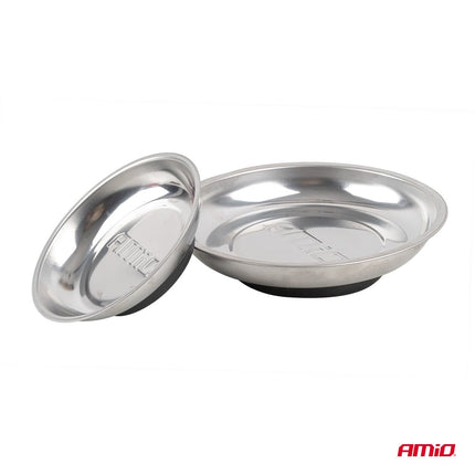 AMiO AMiO Magnetische Onderdelenbak Set RVS 110mm + 150mm Magneetschalen 2 stuks AMiO 5
