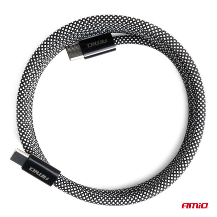 AMiO AMiO Magnetische USB - C naar USB - C Kabel 60W 1 Meter – Snelladen Oplaadsnoer en Data Kabel met Magnetische Aansluiting AMiO 4