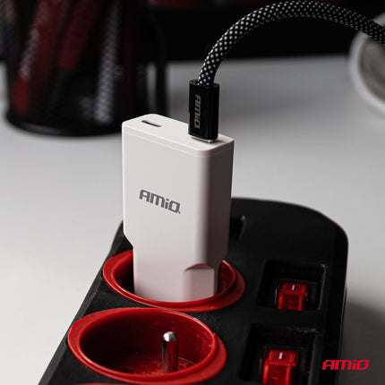 AMiO AMiO Magnetische USB - C naar USB - C Kabel 60W 1 Meter – Snelladen Oplaadsnoer en Data Kabel met Magnetische Aansluiting AMiO 3
