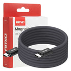 AMiO AMiO Magnetische USB - C naar USB - C Kabel 60W 2 Meter – Snelladen Oplaadsnoer en Data Kabel met Magnetische Aansluiting AMiO 1