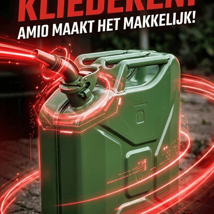 AMiO AMiO Metal Jerrycan 20L – UN-Gecertificeerde Metalen Brandstofcan Groen - Stalen Noodopslag Emergency Fuelcan Diesel Benzine AMiO 6