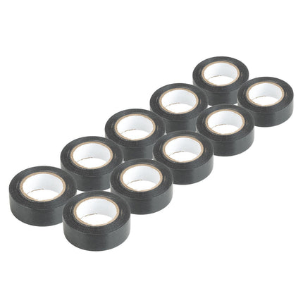 AMiO AMiO PVC Isolatietape Set 10 Stuks - Zwart 19mm x 20m x 0.13mm AMiO 1