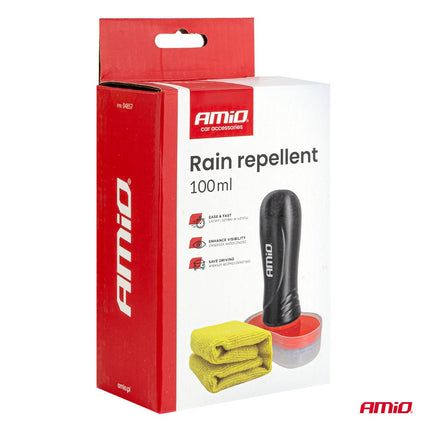 AMiO AMiO Rain Repellent Invisible Wiper 100ml – Hydrofobe Ruitcoating Auto Ruiten Waterafstotend Anti Regen Behandeling AMiO 5