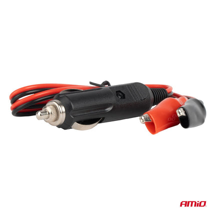 AMiO AMiO Sigarettenaansteker Adapter met Krokodillenklemmen 12V/24V - 60cm Kabel voor Auto en Truck AMiO 2