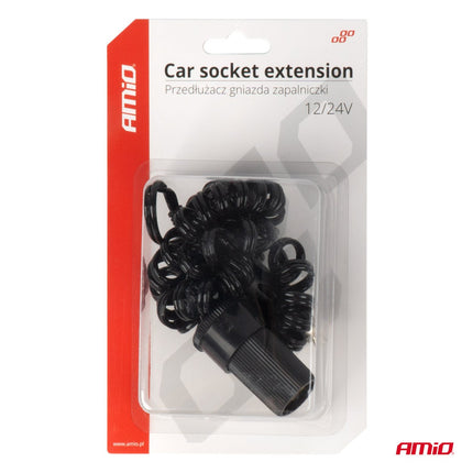AMiO AMiO Sigarettenaansteker Verlengkabel 12V/24V - 300cm Auto Stopcontact Extender AMiO 3