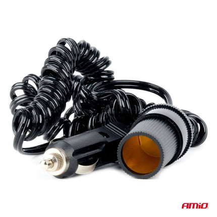 AMiO AMiO Sigarettenaansteker Verlengkabel 12V/24V - 300cm Auto Stopcontact Extender AMiO 2