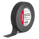 AMiO AMiO Stoffen Isolatietape Zwart 19mm x 15m x 0.4mm - Professionele Kabelisolatie Tape voor Auto, Elektrische Installaties en Werkplaats Toepassingen AMiO 1