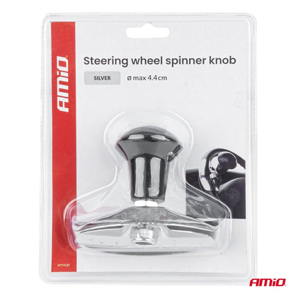 AMiO AMiO Stuurknop Zilver - Draaiknop Stuurhulp voor Auto en Bestelwagen - Eenhandig Sturen AMiO 9