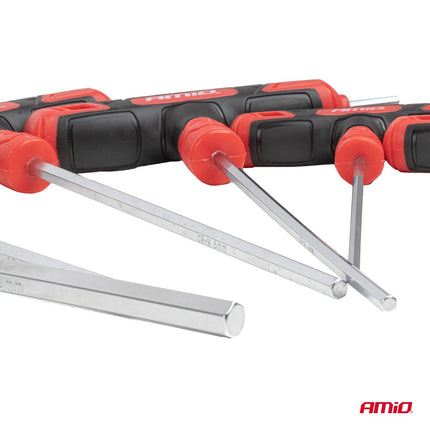 AMiO AMiO T-Greep Inbussleutel Set 8-delig CR-V Haakse Inbussleutels 2-10mm Imbus Hey Key AMiO 3
