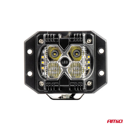 AMiO AMiO Werklamp 60W – 6000Lm 6500K Wit Oranje – Spot LED 9 - 36V IP67 Multifunctioneel AWL66 AMiO 8