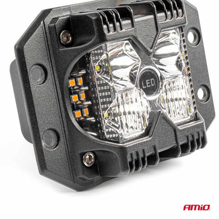 AMiO AMiO Werklamp 60W – 6000Lm 6500K Wit Oranje – Spot LED 9 - 36V IP67 Multifunctioneel AWL66 AMiO 5