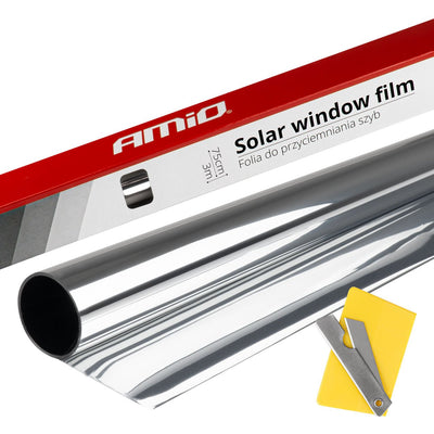 AMiO Zonwerende Raamfolie Dark Silver 15% 0,75 x 3 m - Autoruiten Tint Folie
